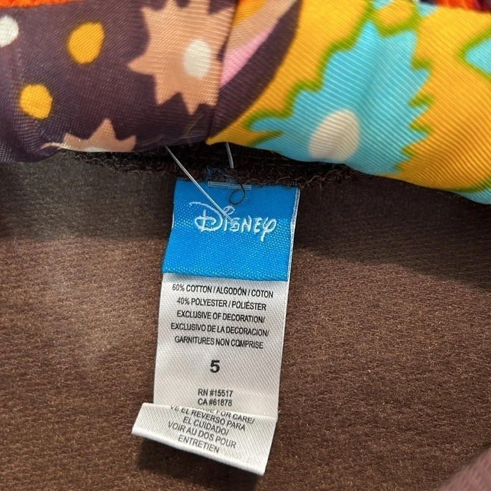 Disney officially licensed stitch graphic sweatsuit kids size 5 brown new w tags